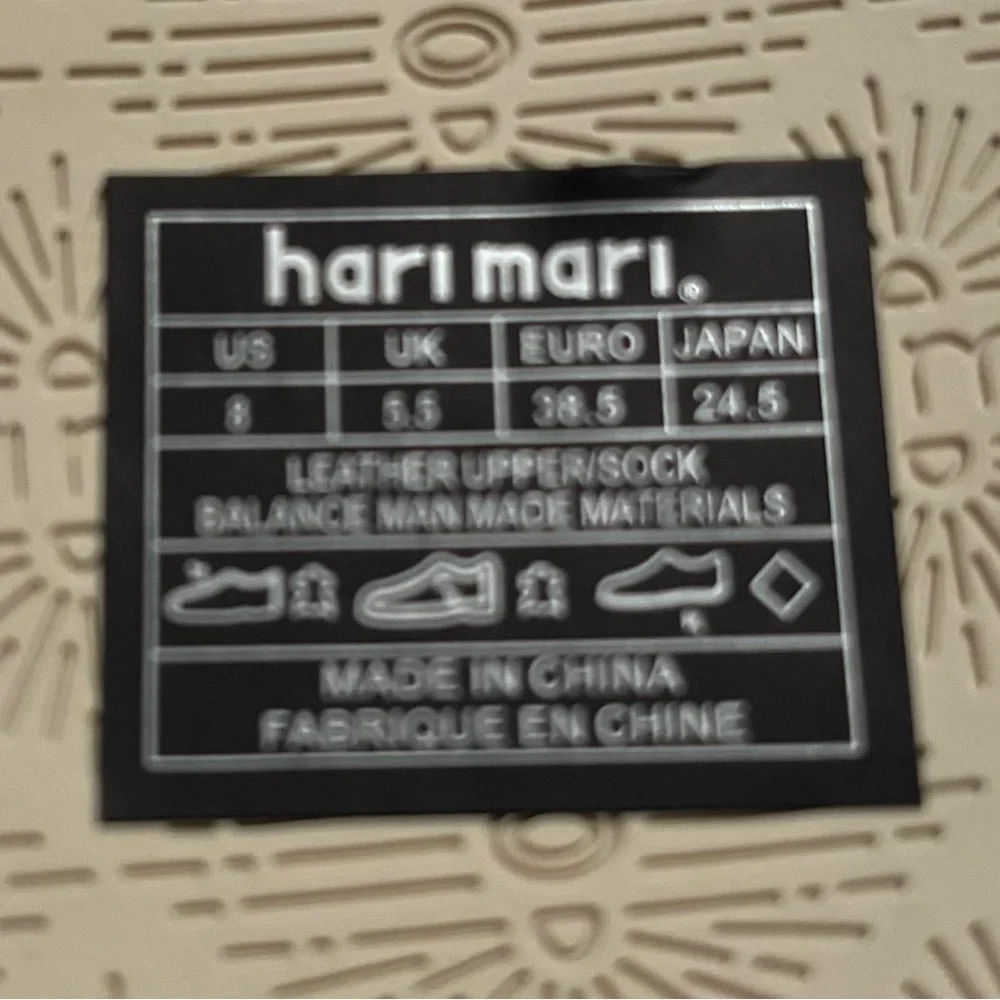 Hari Mari Women’s “Mari” Tan Leather Flip Flops Sandals Size 8 *New In Box* - Picture 14 of 14
